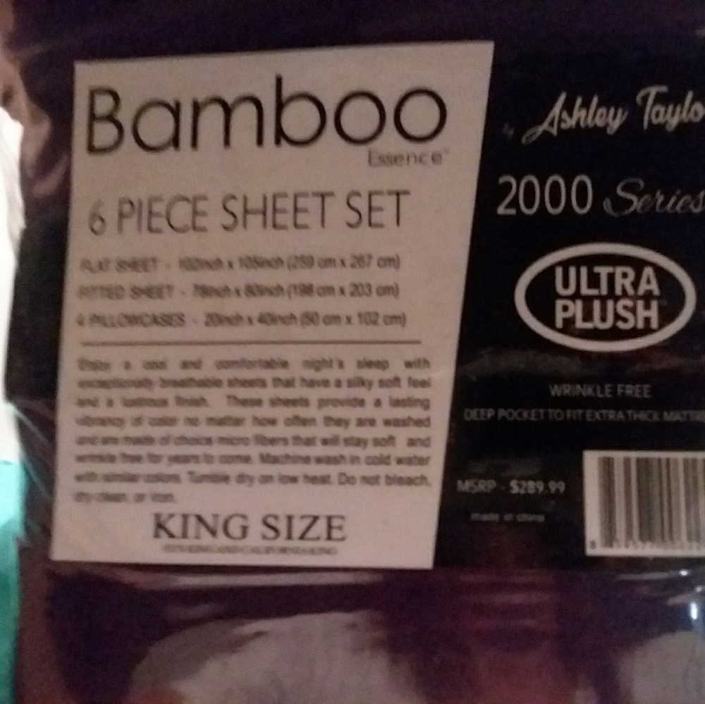 Ashley Taylor series 2000 King size sheets